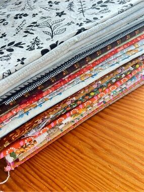Assorted Floral & Patterned Quilting Fabric Stack - Multicolor